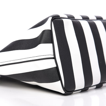 Givenchy Coated Canvas Striped Large Antigona Tote Black White 11 of 15