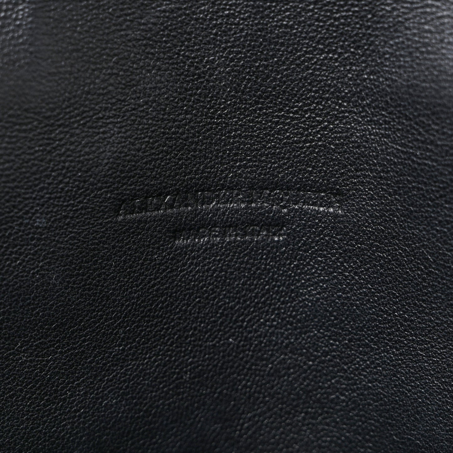 Calfskin Grommet Skull Envelope Clutch Black