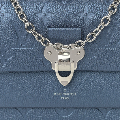 Louis Vuitton Metalli Empreinte Monogram Vavin Chain Wallet Navy Nacre 7 of 10