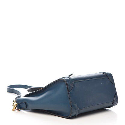 Celine Smooth Calfskin Nano Luggage Ocean Blue 4 of 19