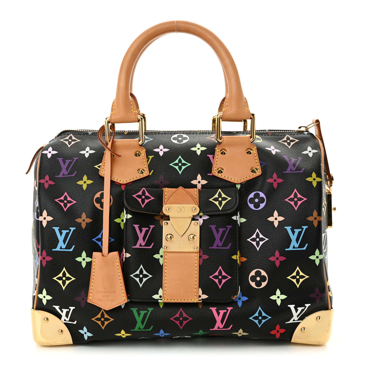 Louis Vuitton Monogram Multicolor Speedy 30 Black 1 of 10