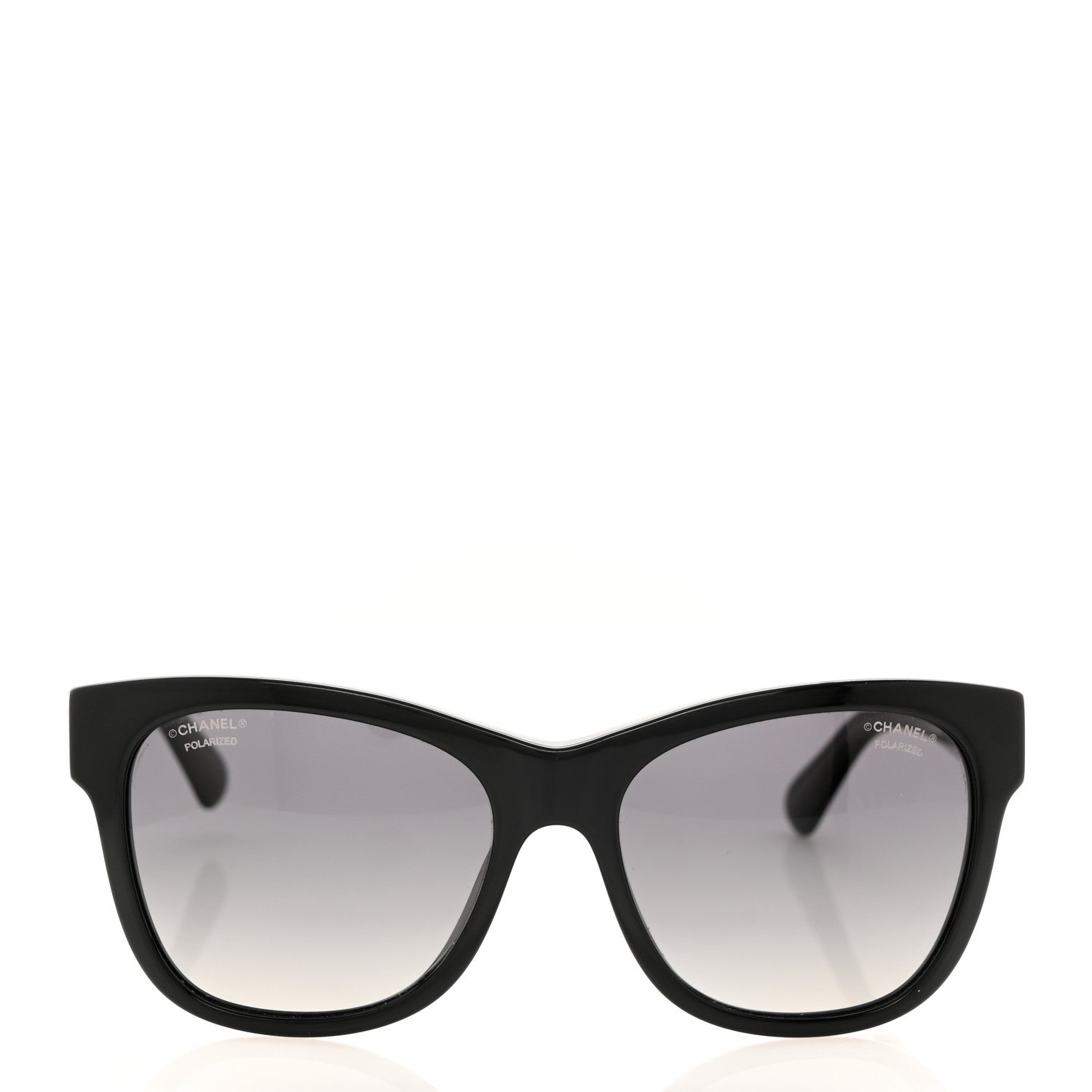 Chanel Acetate Polarized Square CC Sunglasses 5380 Black 2 of 8