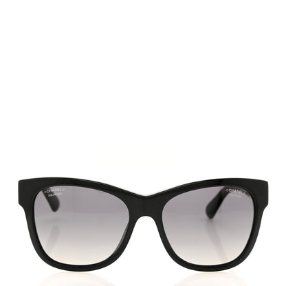 Chanel Acetate Polarized Square CC Sunglasses 5380 Black 2 of 8