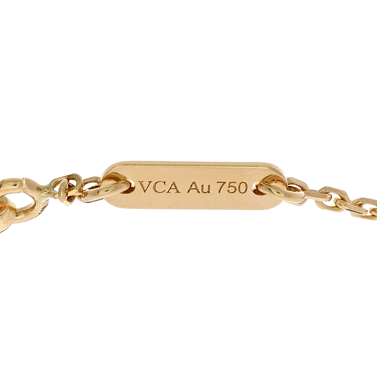 18K Yellow Gold Mother of Pearl Sweet Alhambra Butterfly Bracelet
