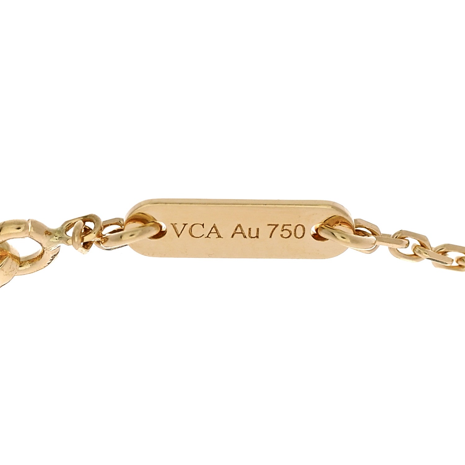Van Cleef & Arpels 18K Yellow Gold Mother of Pearl Sweet Alhambra Butterfly Bracelet 3 of 4