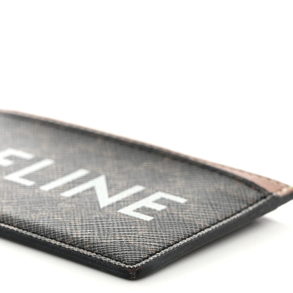 Celine Triomphe Canvas Card Holder Tan 10 of 11