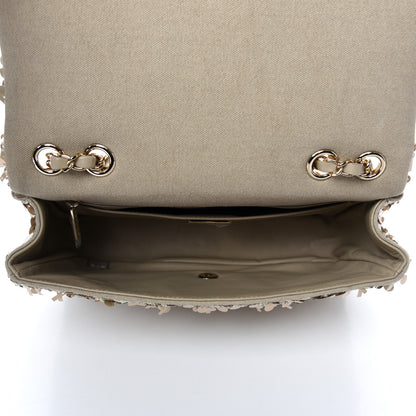 Chanel Sequins Chevron Medium Flap Gold 5 of 10
