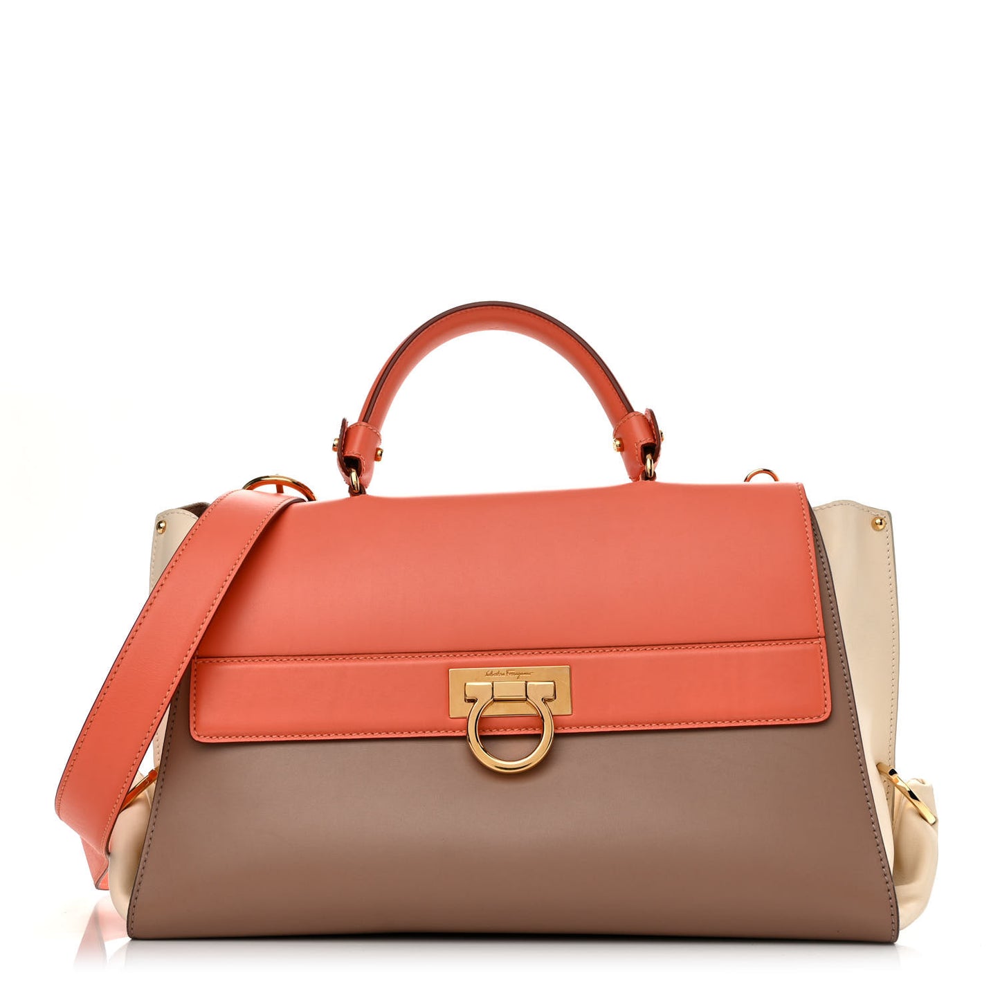 Calfskin Large Sofia Shoulder Bag Multicolor