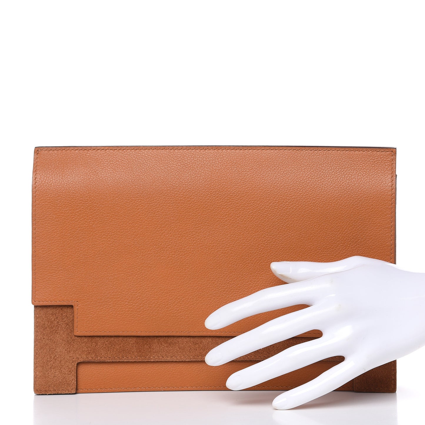Evercolor Veau Grizzly Multiplis Clutch Bag Toffee Chamois