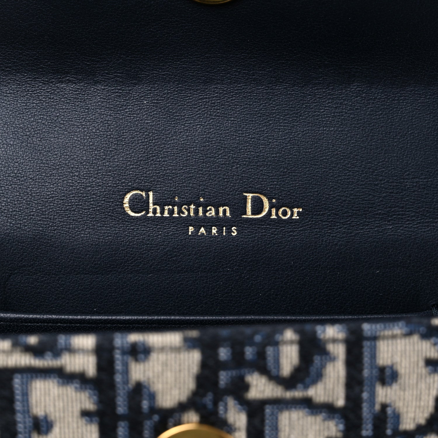 Christian Dior Oblique Saddle Belt Bag Blue 6 of 10