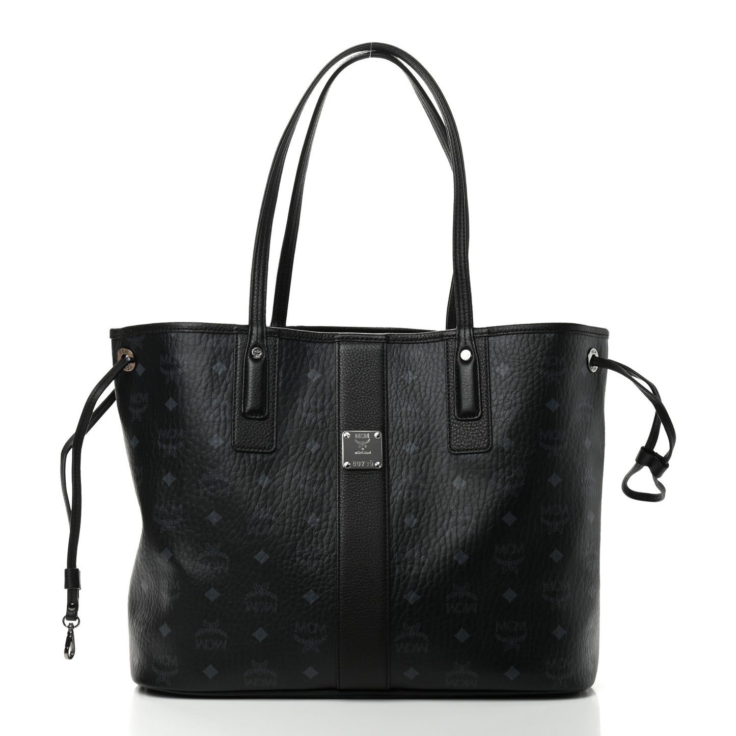 Visetos Medium Liz Reversible Shopper Tote Black