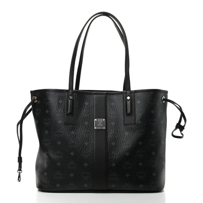 MCM Visetos Medium Liz Reversible Shopper Tote Black 3 of 14