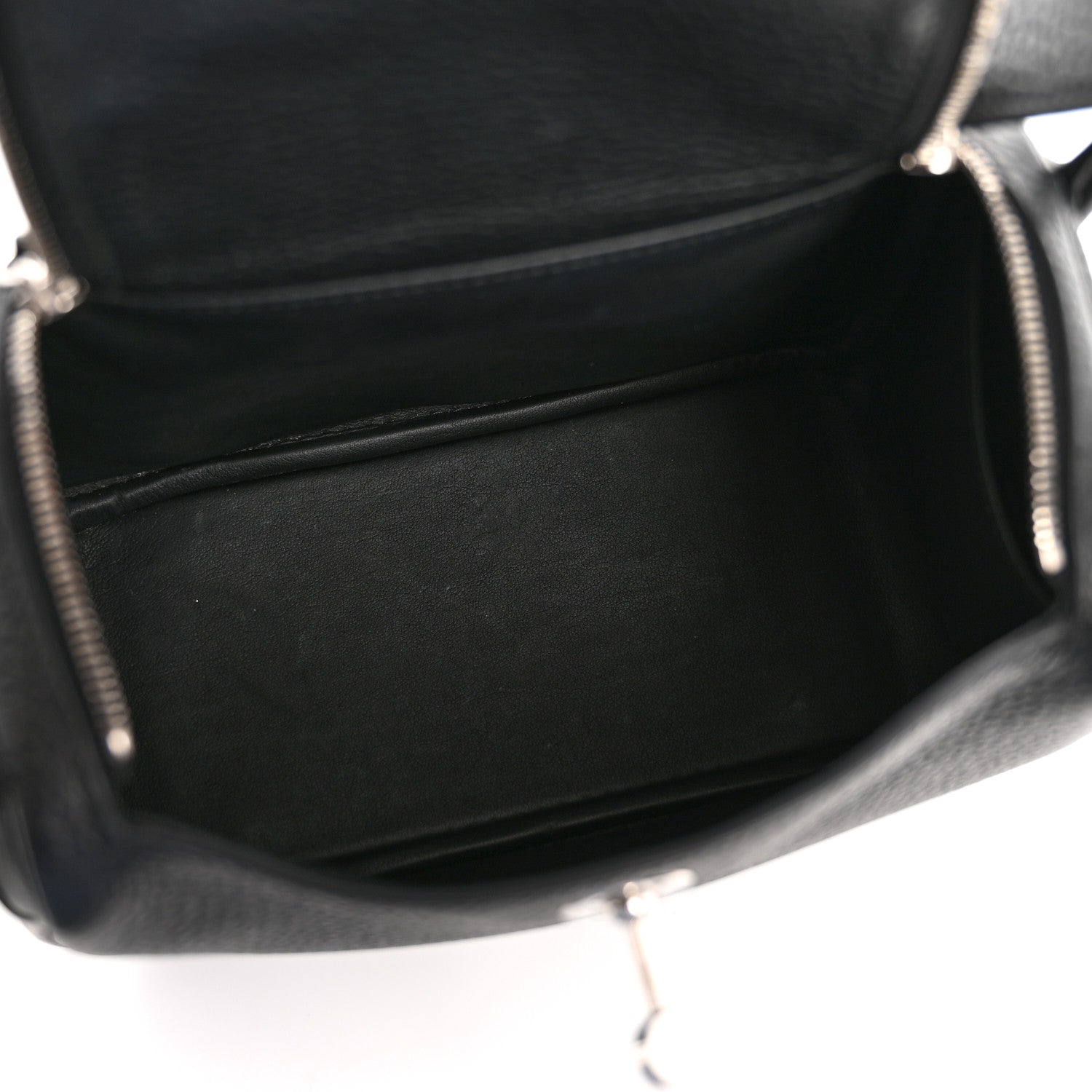 Hermes Taurillon Clemence Mini Lindy 20 Black 8 of 27