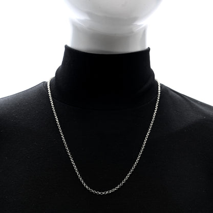 Chrome Hearts Sterling Silver Roll Chain Necklace 22" 2 of 4