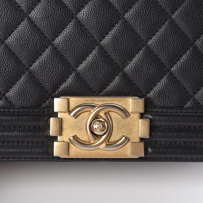 Chanel Caviar Quilted Small Boy Flap Black 10 of 10