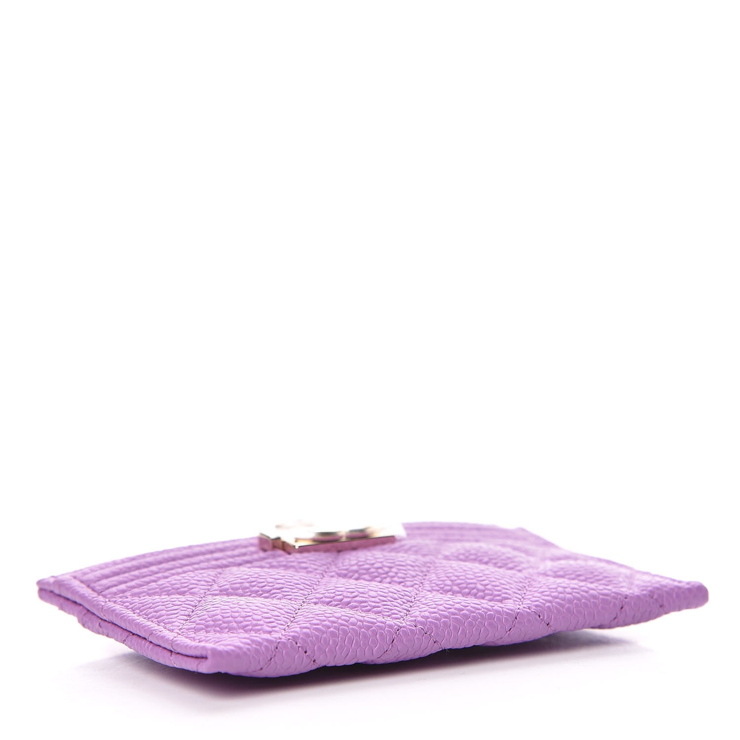 Chanel Caviar Quilted Boy Card Holder Purple 4 of 9