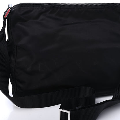 Prada Tessuto Nylon Messenger Bag Black 6 of 6