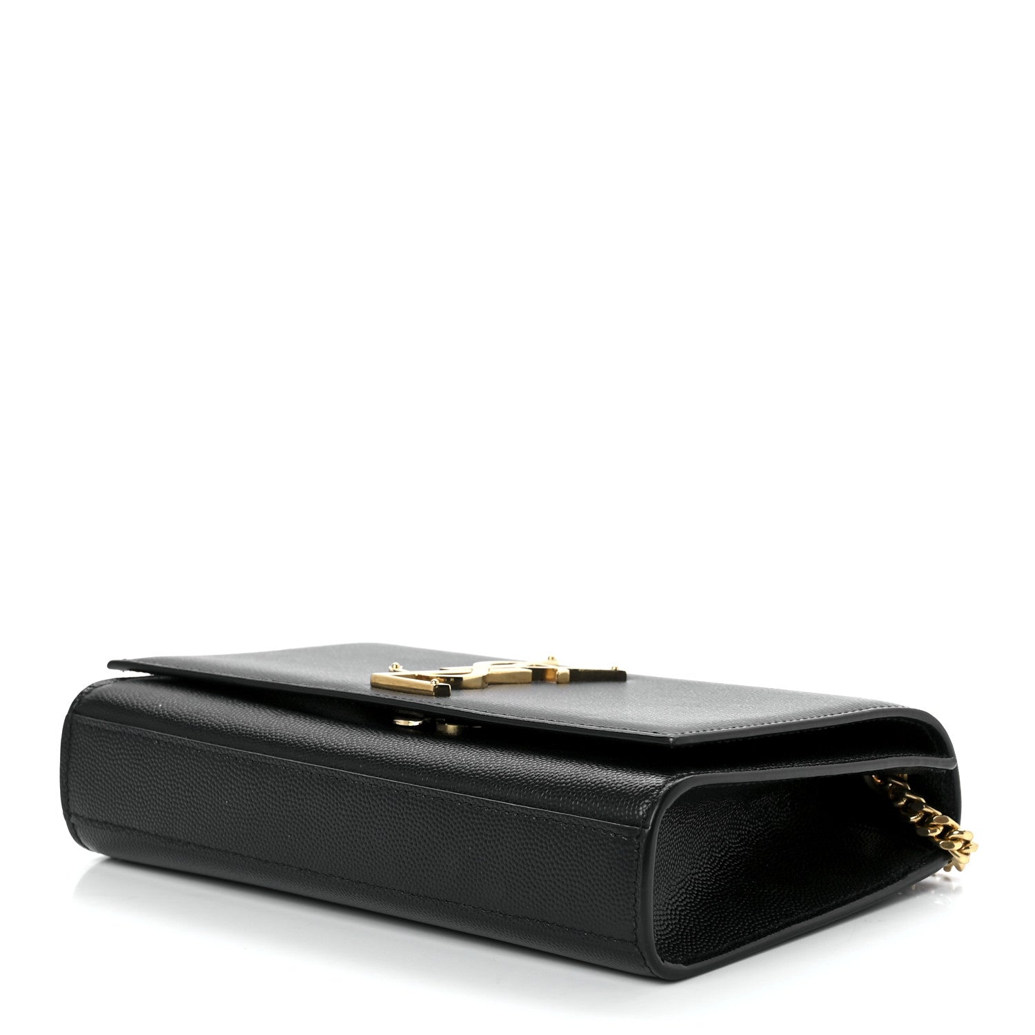 Saint Laurent Grain De Poudre Small Monogram Kate Satchel Black 10 of 12