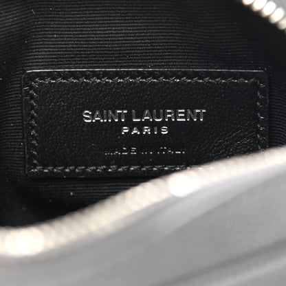 Saint Laurent Grain De Poudre Matelasse Monogram Baby Lou Camera Bag Dark Smog 6 of 8