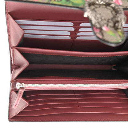 Gucci GG Supreme Monogram Blooms Mini Dionysus Chain Wallet Beige Multicolor Dry Rose 5 of 12