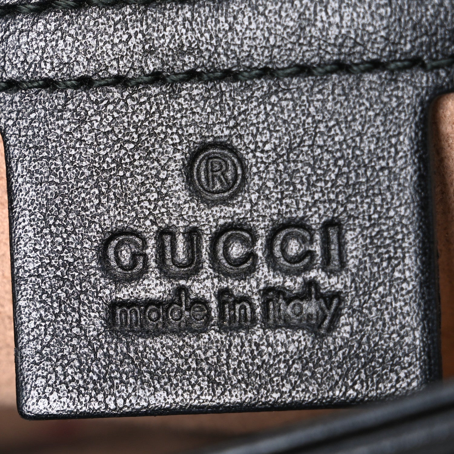 Gucci Calfskin Matelasse Small GG Marmont Shoulder Bag Black 6 of 11