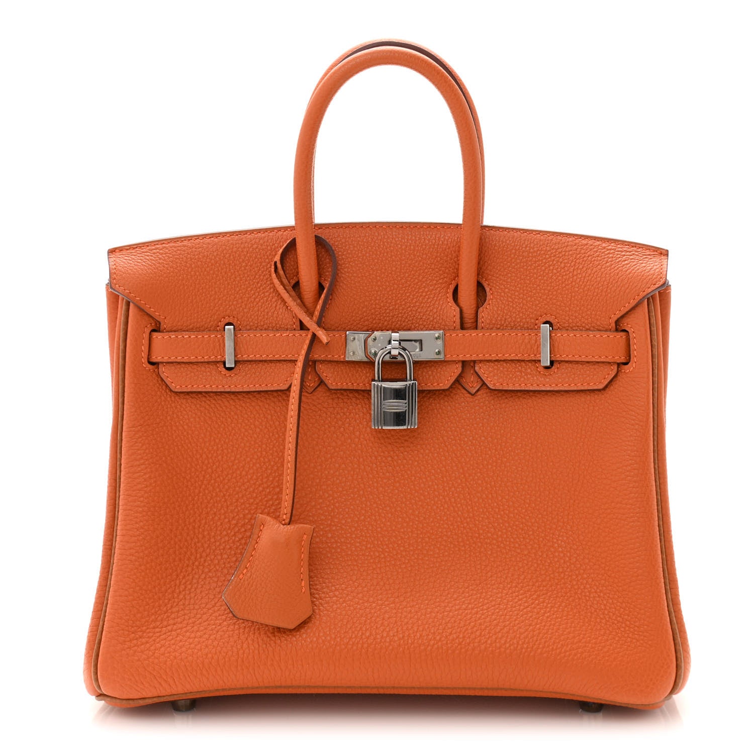 Hermes Togo Verso Birkin 25 Potiron Fauve 1 of 11