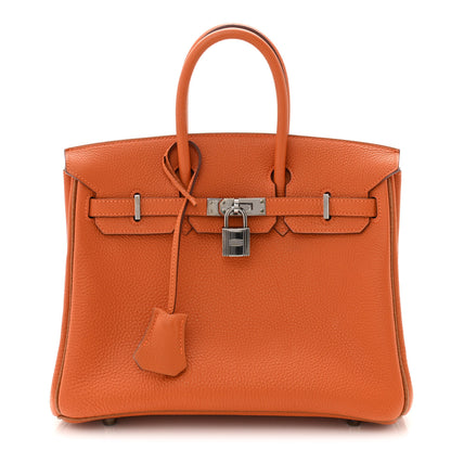 Hermes Togo Verso Birkin 25 Potiron Fauve 1 of 11