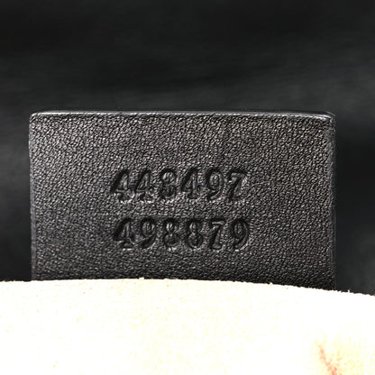 Gucci Calfskin Matelasse Studded Small Pearly GG Marmont Shoulder Bag Black 7 of 11