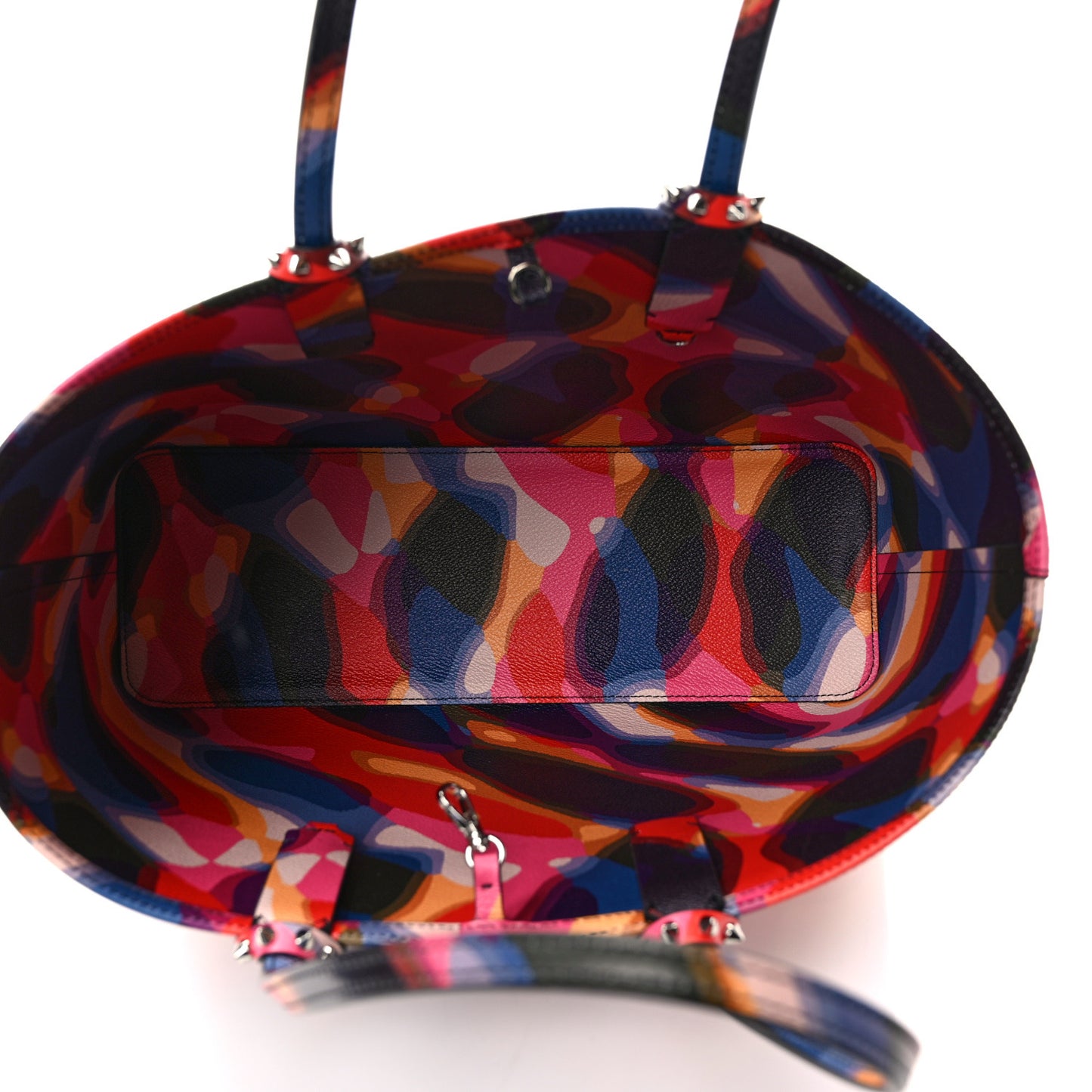 Patent Calfskin Paris Illusion Cabata Tote Multicolor