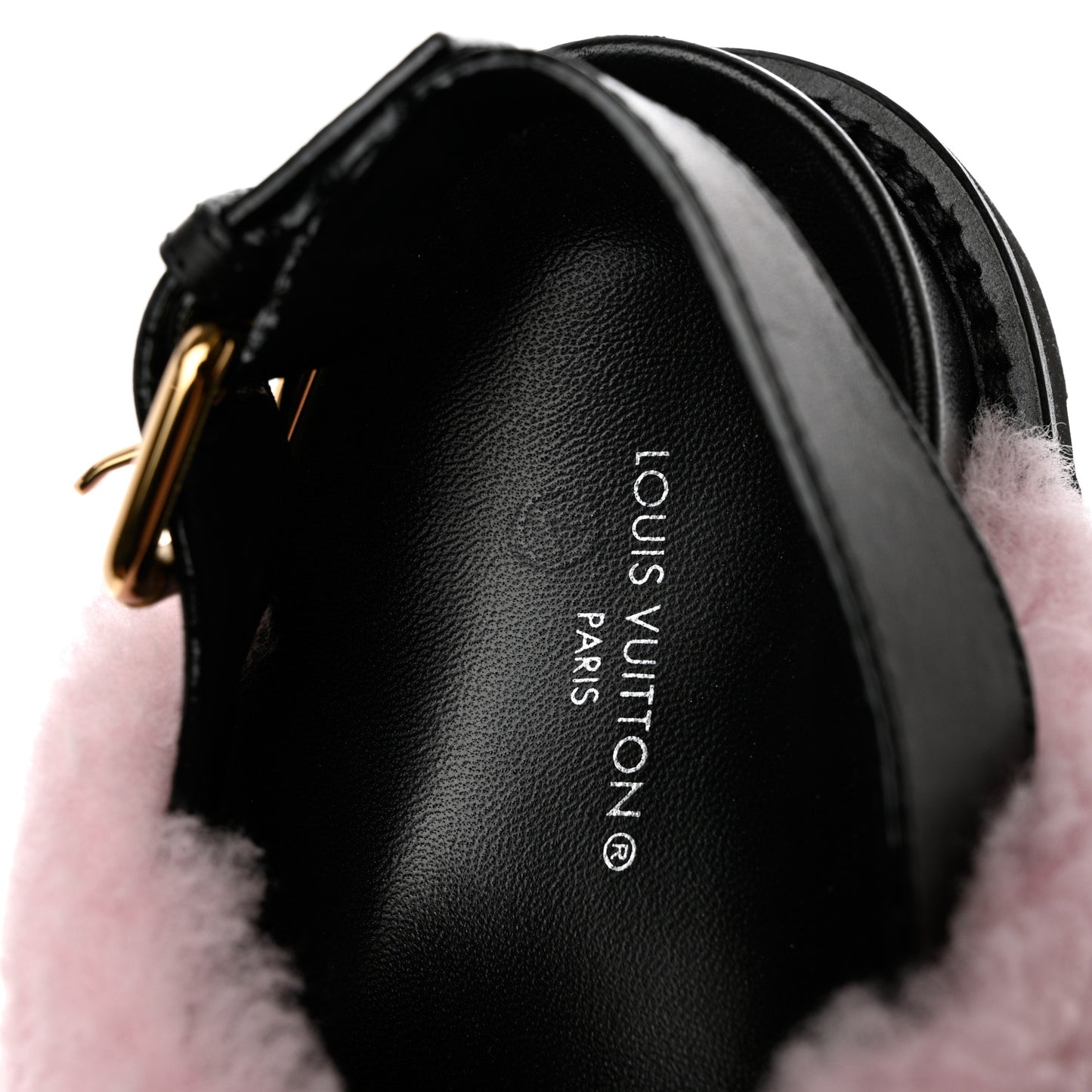 Shearling Paseo Sandals 37 Pink