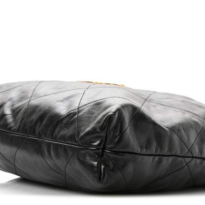 Chanel Shiny Calfskin Quilted Chanel 22 Black 11 of 12