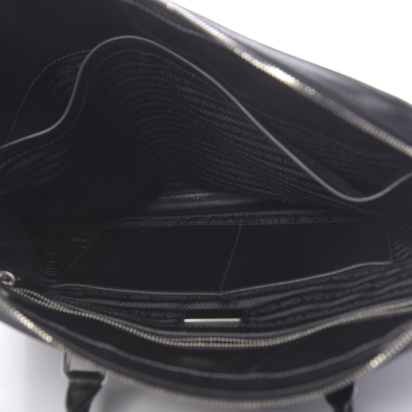 Saffiano Crocodile Embossed Travel Briefcase Black