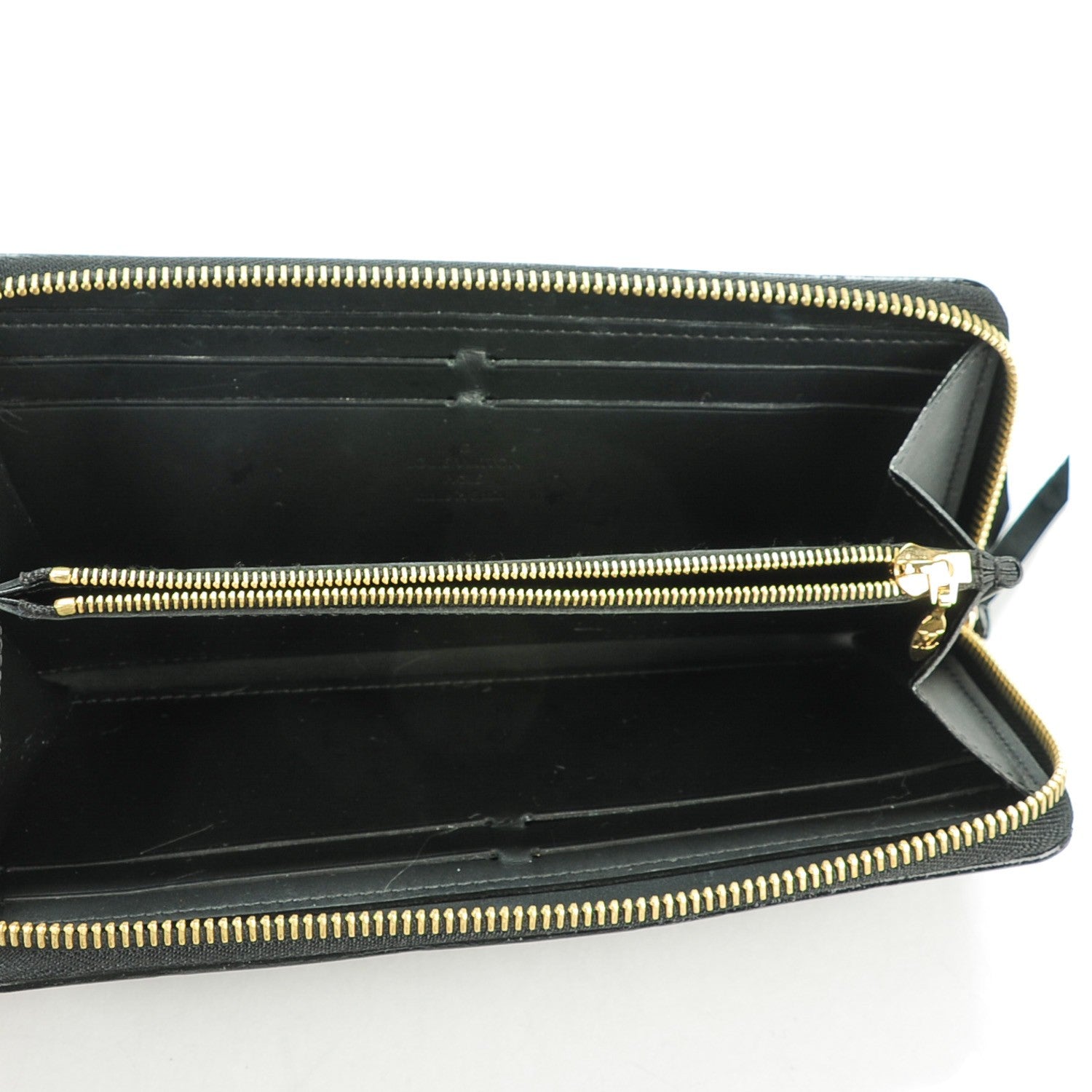 Louis Vuitton Vernis Clemence Wallet Black 5 of 7