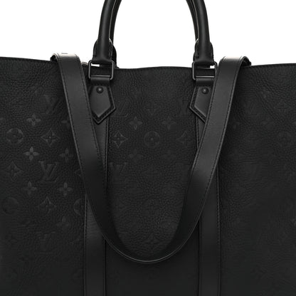 Louis Vuitton Taurillon Monogram Sac Plat 24H Black 7 of 9
