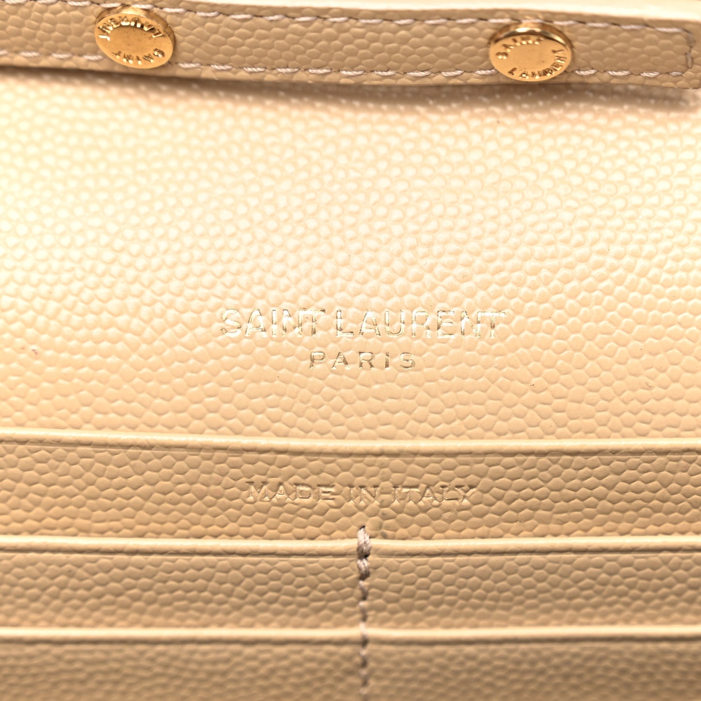 Grain De Poudre Matelasse Chevron Monogram Chain Wallet Dark Beige