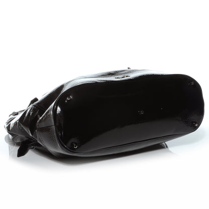 Burberry Patent Large Satchel Black 4 of 9