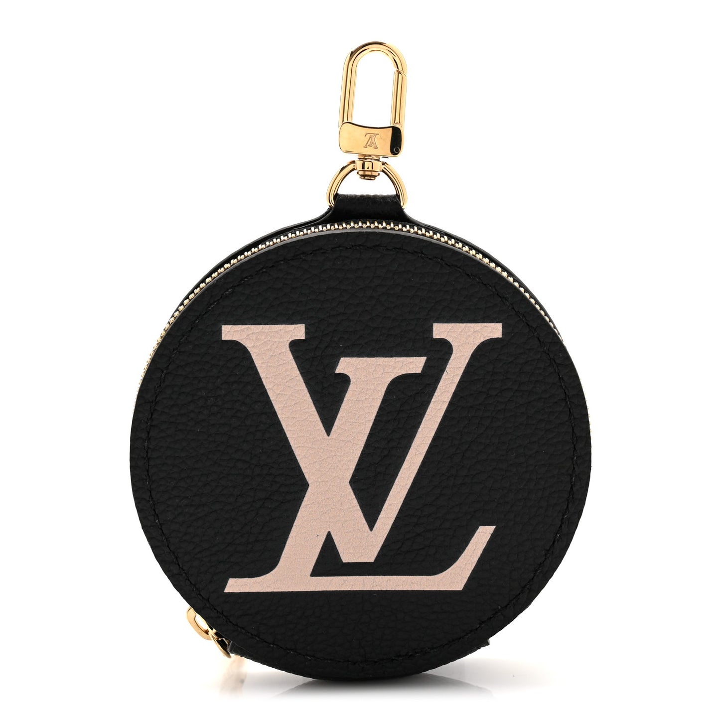 Empreinte Monogram Giant Round Coin Purse Black Beige