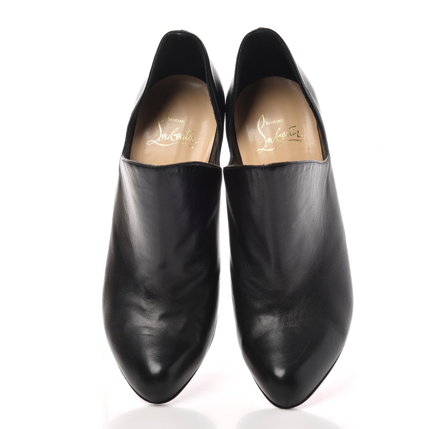 Christian Louboutin Nappa Dugueclina 100 Ankle Booties 37 Black 5 of 10