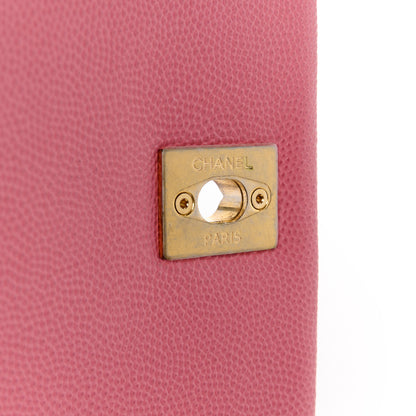 Chanel Caviar Lizard Embossed Quilted Mini Coco Handle Flap Pink 6 of 13