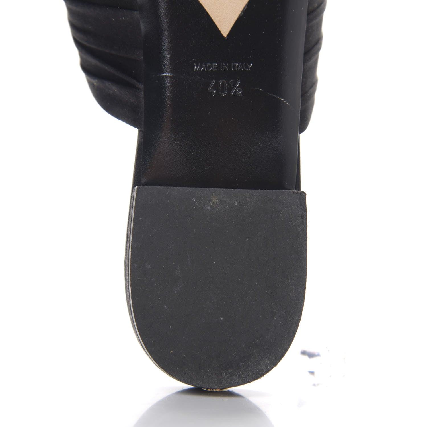 Chanel Satin Bow Mules 40.5 Black 9 of 10