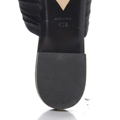Chanel Satin Bow Mules 40.5 Black 9 of 10