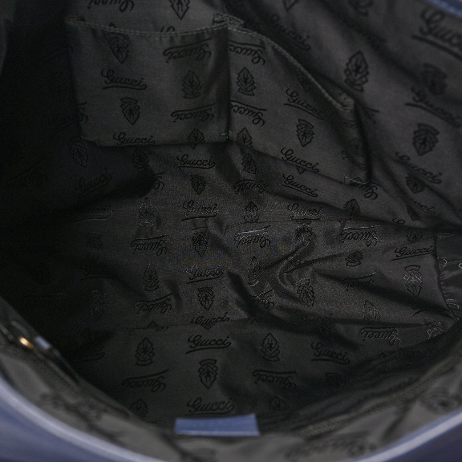 Gucci Guccissima Medium Flap Messenger Bag Blue 5 of 10