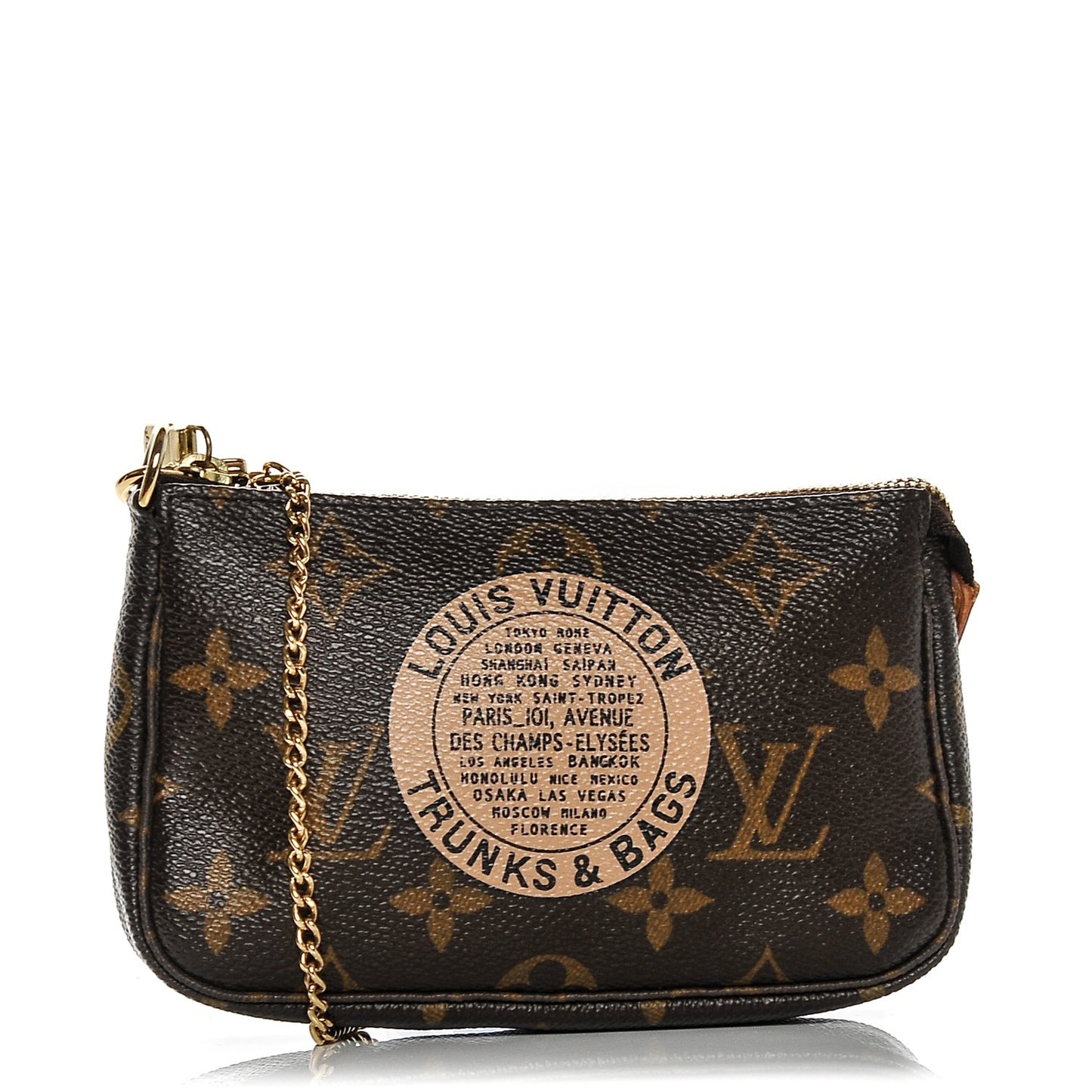 Monogram Complice Trunks and Bags Mini Pochette Accessories Beige