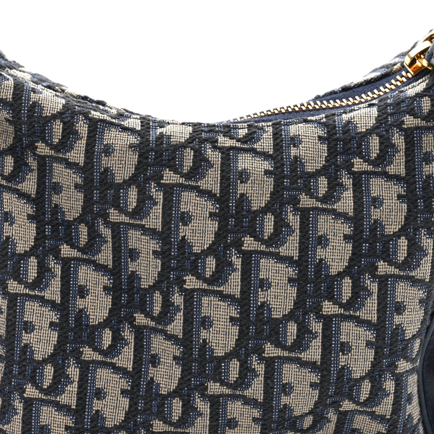 Oblique Jacquard Smooth Calfskin Mini D-Dream Blue