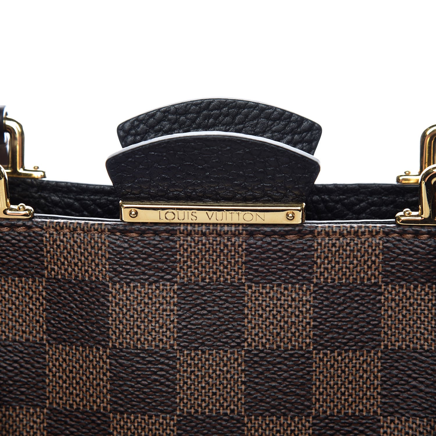 Louis Vuitton Damier Ebene Cuir Taurillon Brittany Black 9 of 13