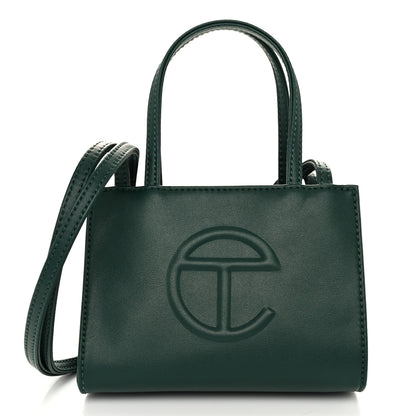 Telfar Vegan Leather Small Shopping Bag Dark Olive 1 of 9