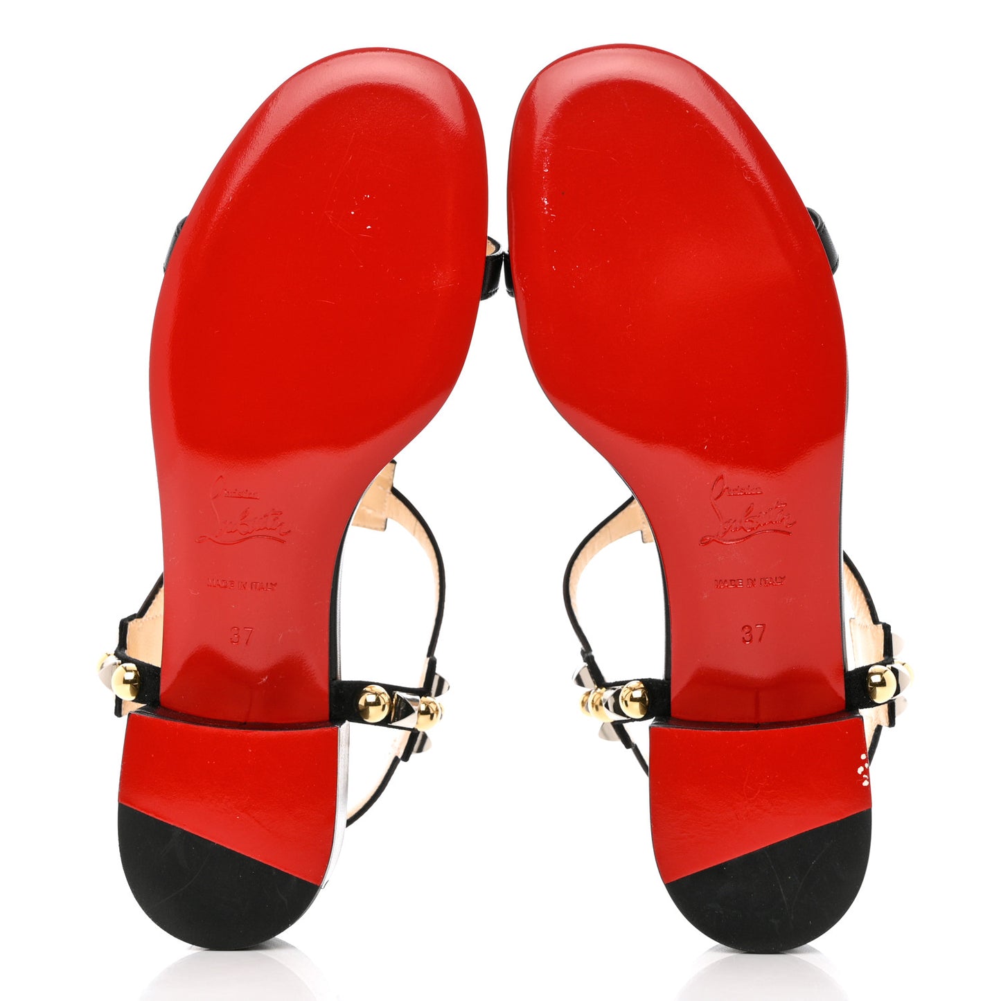 Nappa Kaleidra 25 T-Strap Sandals 37 Black