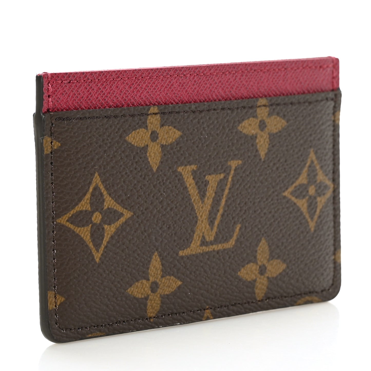Monogram Card Holder Fuchsia