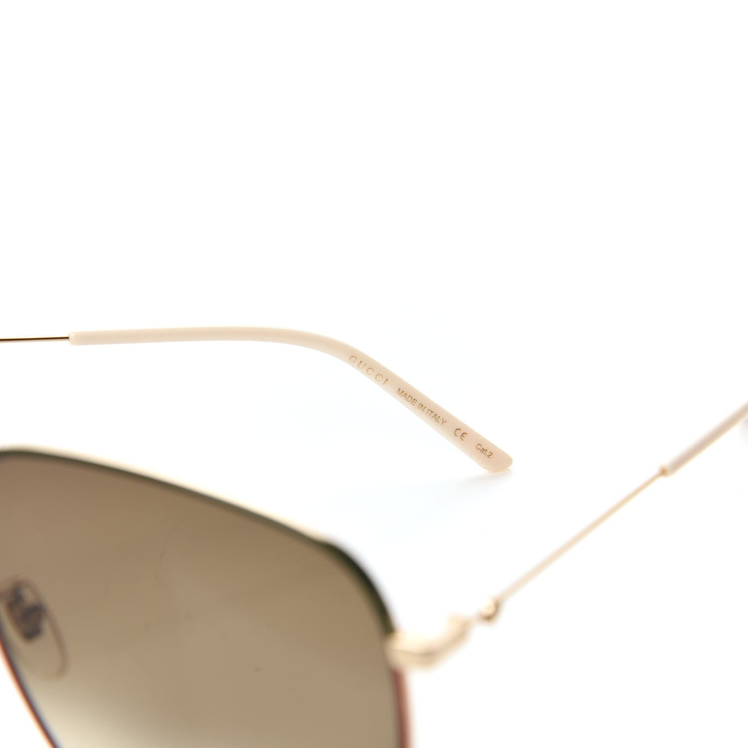 Gucci Web Rectangular Frame Interlocking G Sunglasses GG0394S Green Red 6 of 8