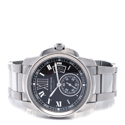 Cartier Stainless Steel 42mm Calibre de Cartier Automatic Watch Black 2 of 4